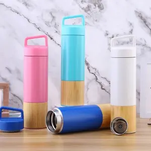 insulated mug Bamboo fiber travel mug