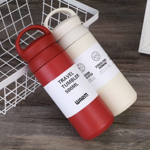 bicchieri in acciaio inox con manici