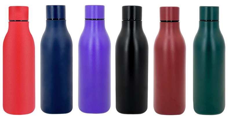 vacuum water bottle with darkcolors