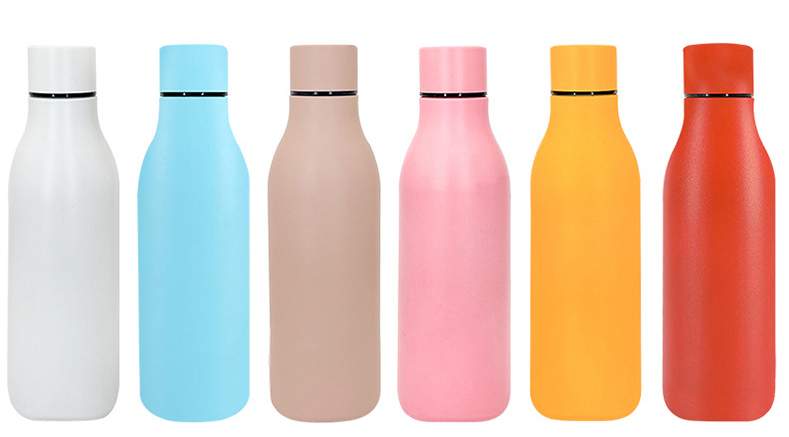 vacuum water bottle with different colors